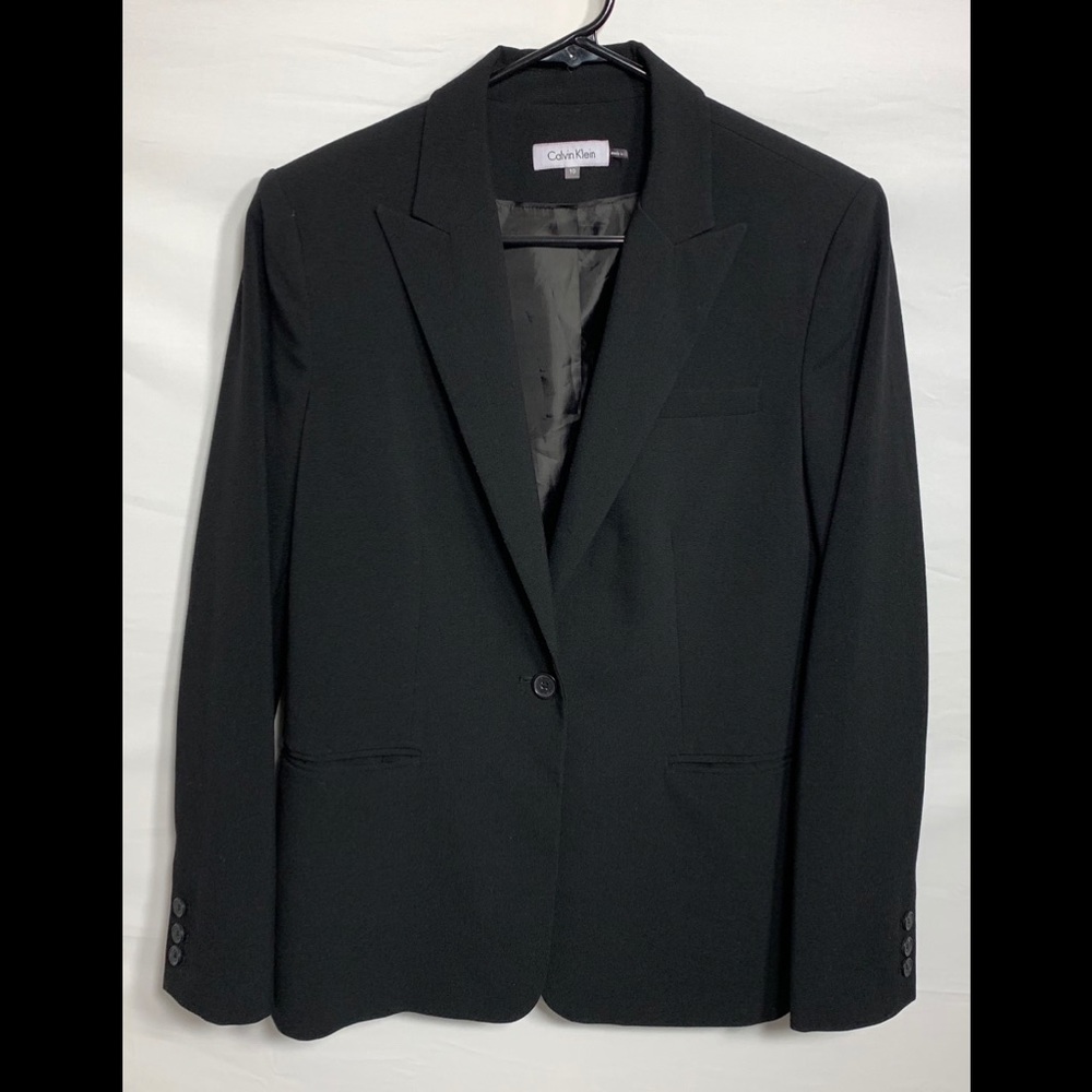 Calvin Klein Women’s Black Blazer Size 10